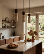 Travertine Cylinder Pendant Light