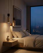 Travertine Cylinder Pendant Light