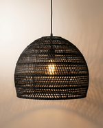 Woven Rattan Dome Pendant Light