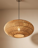 Woven Rattan Dome Pendant Light
