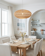 Woven Rattan Dome Pendant Light
