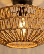 Rattan Basket Ceiling Pendant Light