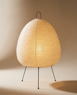Sculptural Rice Paper Floor Lamp