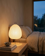 Sculptural Rice Paper Floor Lamp