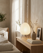Sculptural Rice Paper Floor Lamp